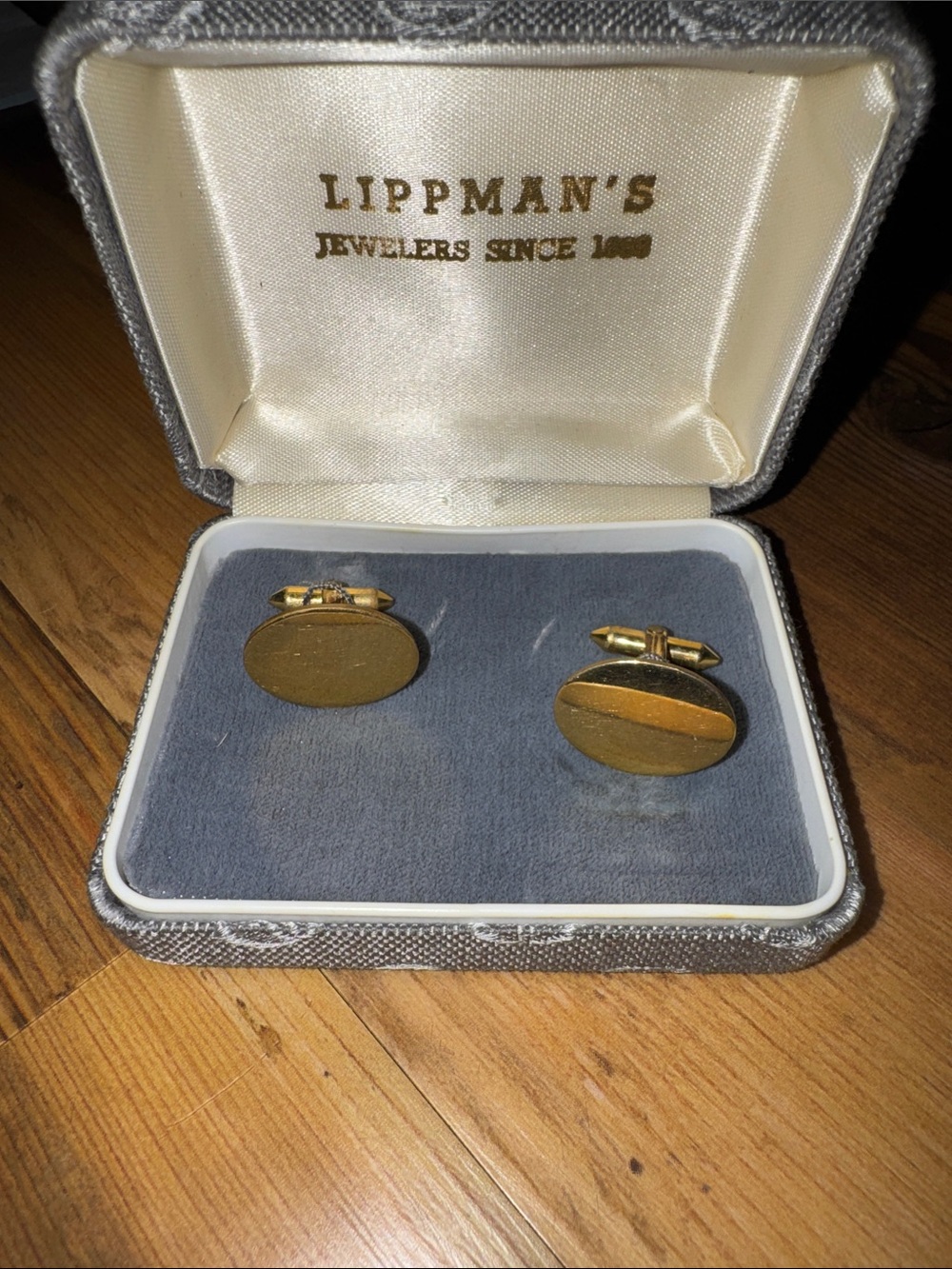 Gold-Tone Oval Cufflinks